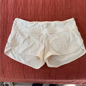 lululemon athletica white Athletic Shorts size 8